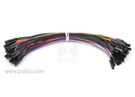 Jumper Wire 50 piece rainbow F-F (12 inch)